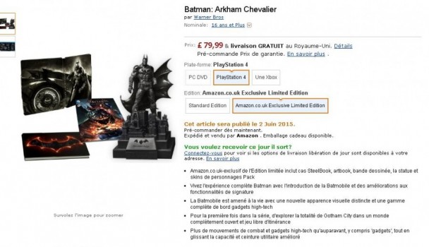 Batman : Arkham Knight Amazon