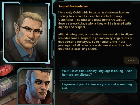 Shadowrun : Dragonfall - Dialogues