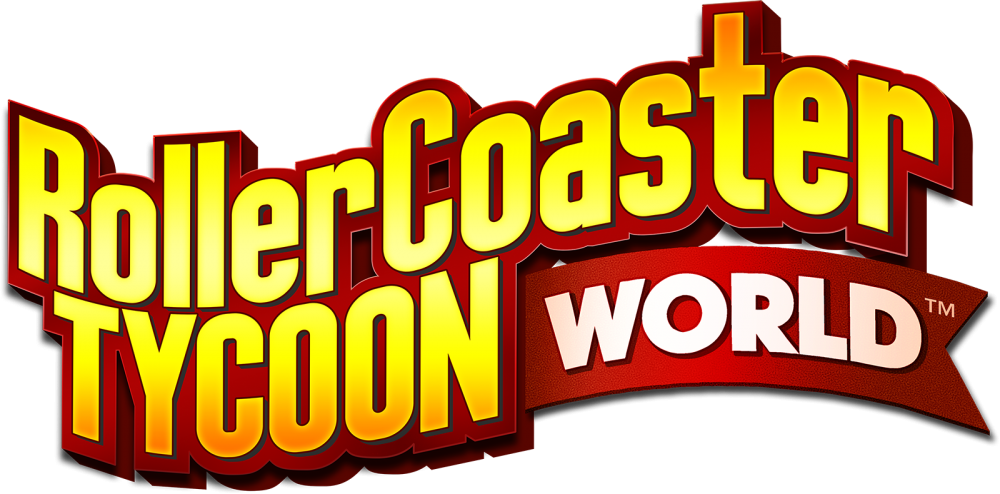 RollerCoaster Tycoon World Logo sur fond blanc