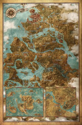 Carte du monde The Witcher 3: wild hunt