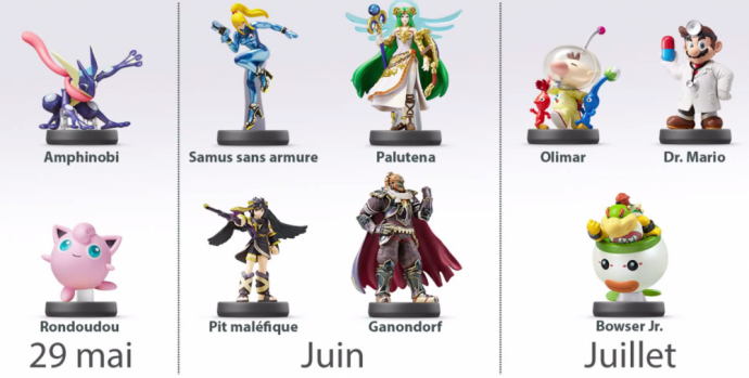 amiibo mai juin juillet