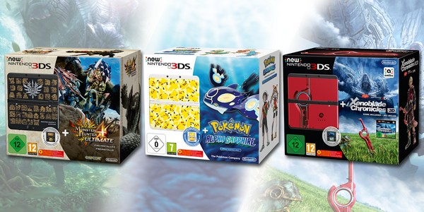 Les trois packs New 3DS