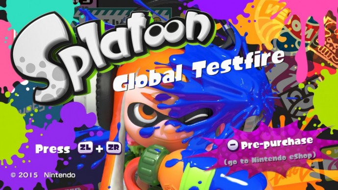 Splatoon-GlobalTestfire demo