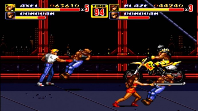 Streets of Rage II motos