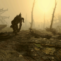 Un griffemort (deathclaw) dans Fallout 4