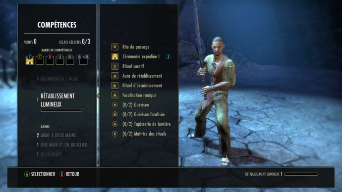 The Elder Scrolls Online - Tamriel Unlimited menu