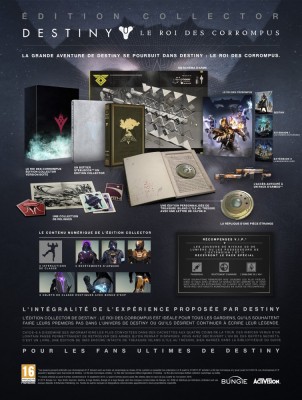 Destiny le roi des corrompus édition colletor