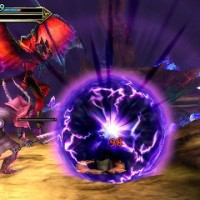 Bahamut et son attaque vortex dans Final Fantasy Explorers