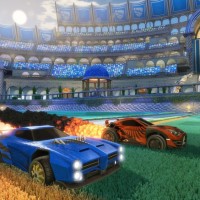 Deux voitures de Rocket League