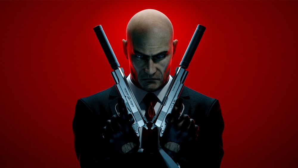 Hitman prend la pose avec deux pistolets