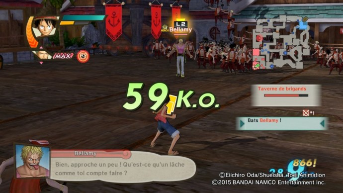 One Piece Pirate Warriors 3 Luffy Boss Bellamy