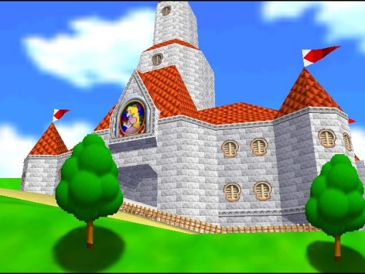 Super Mario 64 chateau de Peach