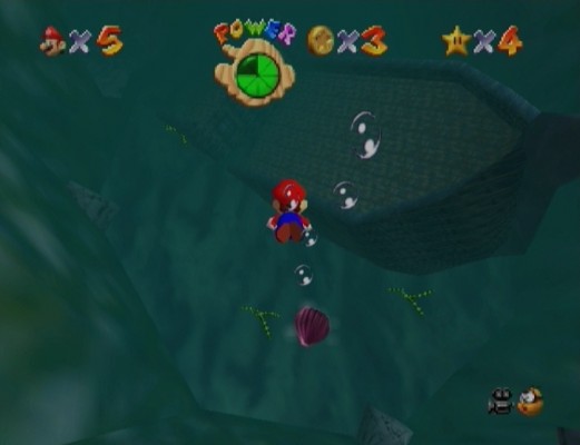 Super Mario 64 sous l'eau