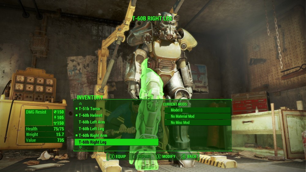 Test Fallout 4 - New Game Plus- Mod Armure assistée