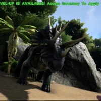 Un triceratops dans Ark