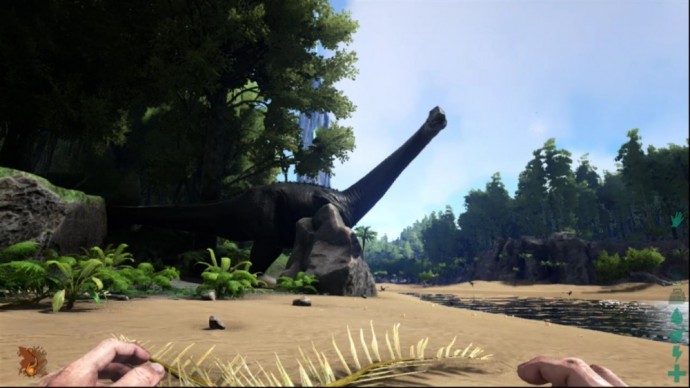 Un diplodocus dans Ark