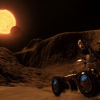 Une éclipse sur une belle planète dans Elite Dangerous: Horizons