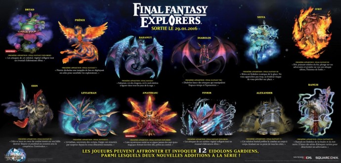 Fnal Fantasy Explorers Eidolons