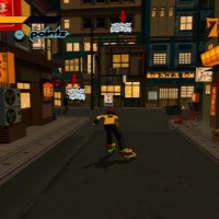 Jet Set Radio ville nuit tombée