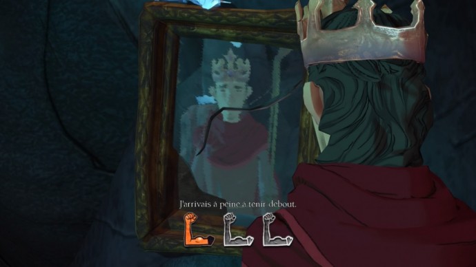 King's Quest - Episode 2 roi Graham devant la glace admire sa force