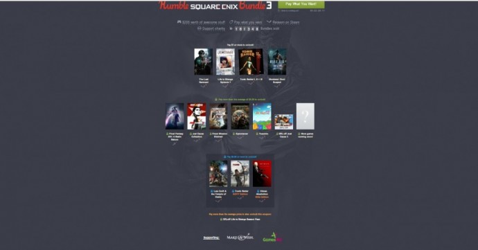 Humble Bundle offre Square Enix