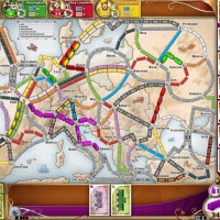 La carte d'Europe dans Ticket to Ride