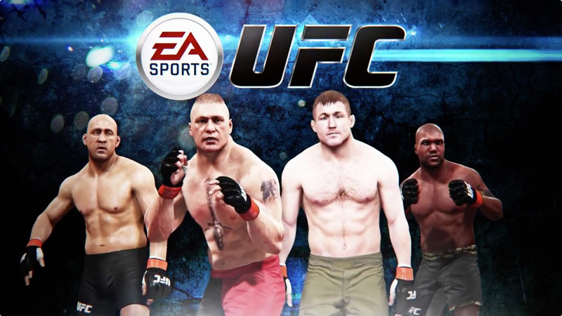 Quatre personnages du jeu EA Sports UFC 2