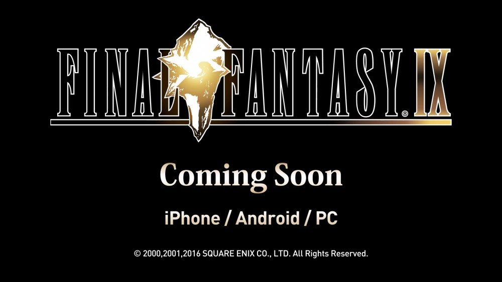 Final Fantasy IX logo et annonce teasing