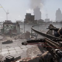 Homefront The Revolution arbalète dans ville en ruine