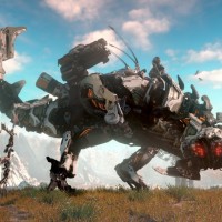 Aloy robot dinausaure Hoziron: Zero Dawn