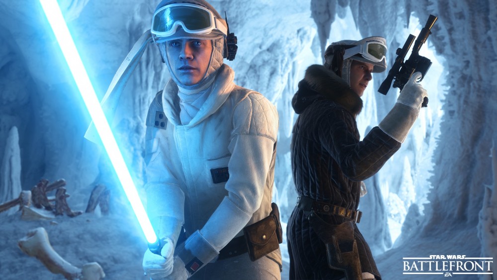 Deux personnage du jeu Star Wars Battlefront