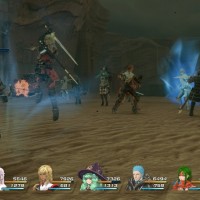 Star Ocean: Integrity and Faithlessness combat contre de multiples gardes