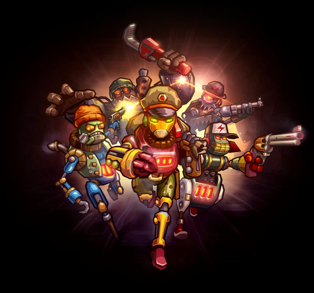 Piper et son gang dans SteamWorld Heist