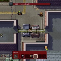 The Escapists The Walking Dead le Héros marche sur les toits pour éviter les gardes