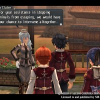 The Legend of Heroes Trails of Cold Steel discussion entre les héros et la Capitaine Claire