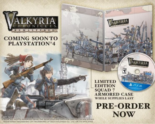 Valkyria Chronicles Remastered édition limitée avec steelbook