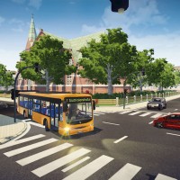 Votre bus à une intersection dans Bus Simulator 16