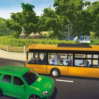 Croisement entre le bus et une voiture dans Bus Simulator 16