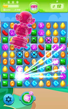 Candy Crush Jelly Saga combo de bonbons