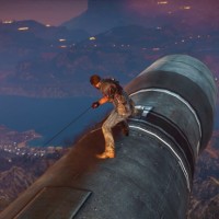 Just Cause 3 Rico sur un missile