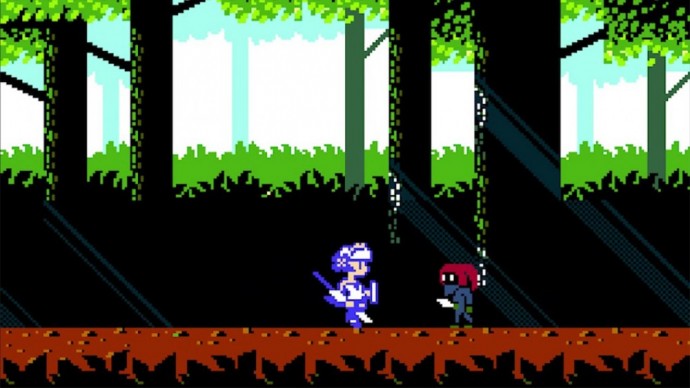 Odin Sphere 8 bits Gwendolyn et un ennemi