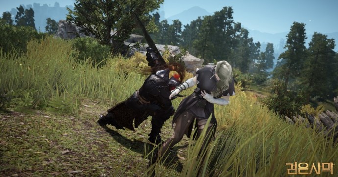 Black Desert Online deux guerrriers se battent