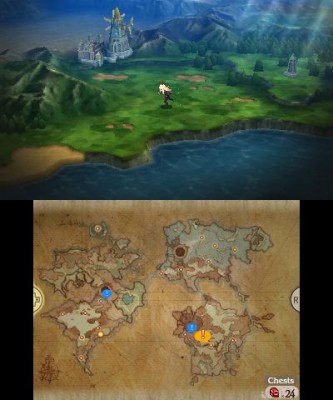 Bravely Second End Layer balade sur la carte du monde