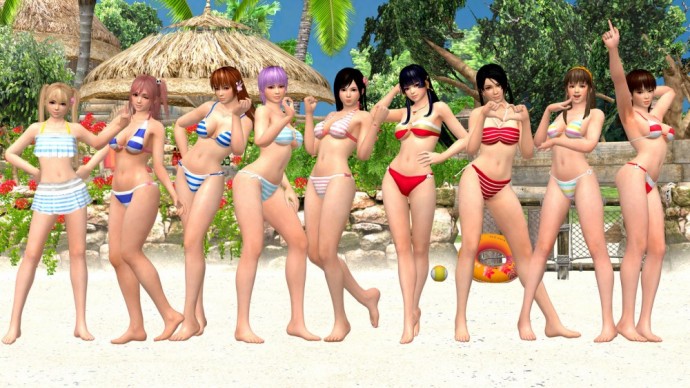 Dead or Alive xTreme 3 filles prennent la pose en bikini