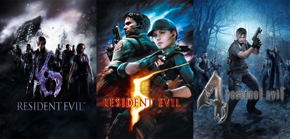 Jaquettes Resident Evil 4 5 et 6