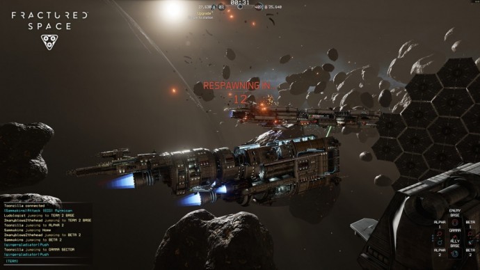 Fractured Space temps de respawn