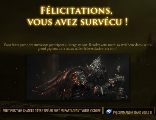 Dark Souls III Concours Facebook