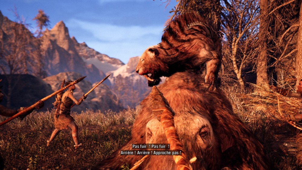 Far Cry Primal Tigre à dents de sabre contre Wenja