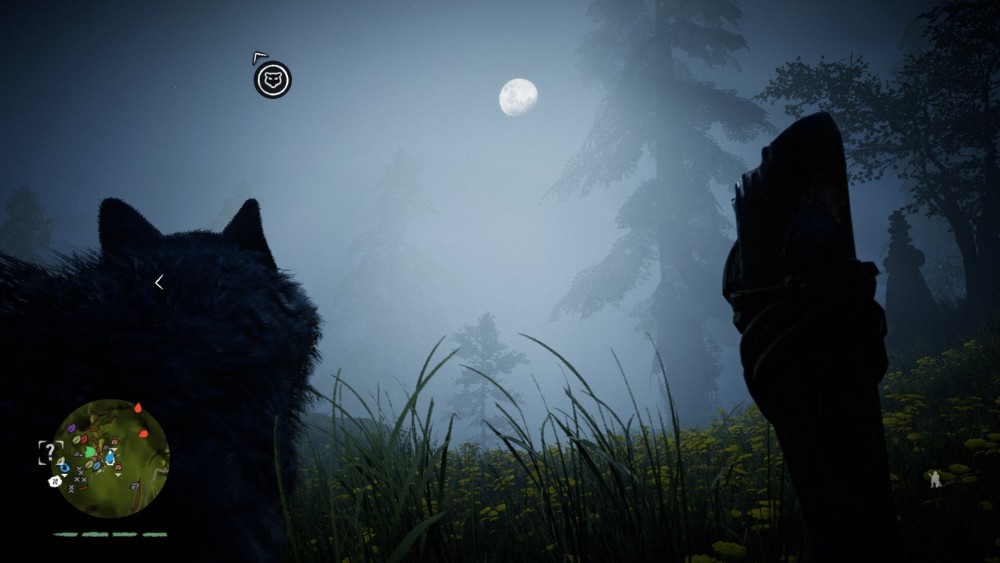 Far Cry Primal nuit avec lune