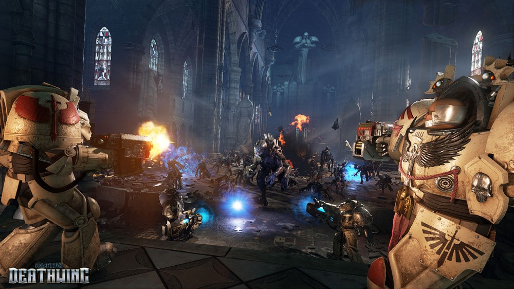 sPACE hULK dEATHWING tERMINATORS SE BATTENT CONTRE DES GENESTEALERS